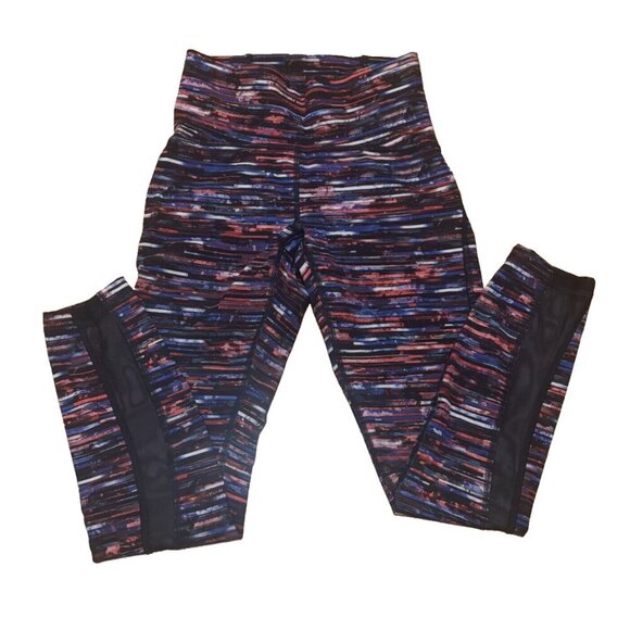 Lululemon Train Times 7/8 Pant 25" Hinshu Alpine White Multi/Black Womens Sz 4 - Picture 4 of 8